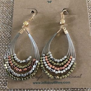 Mixed metals sweet surprise earrings